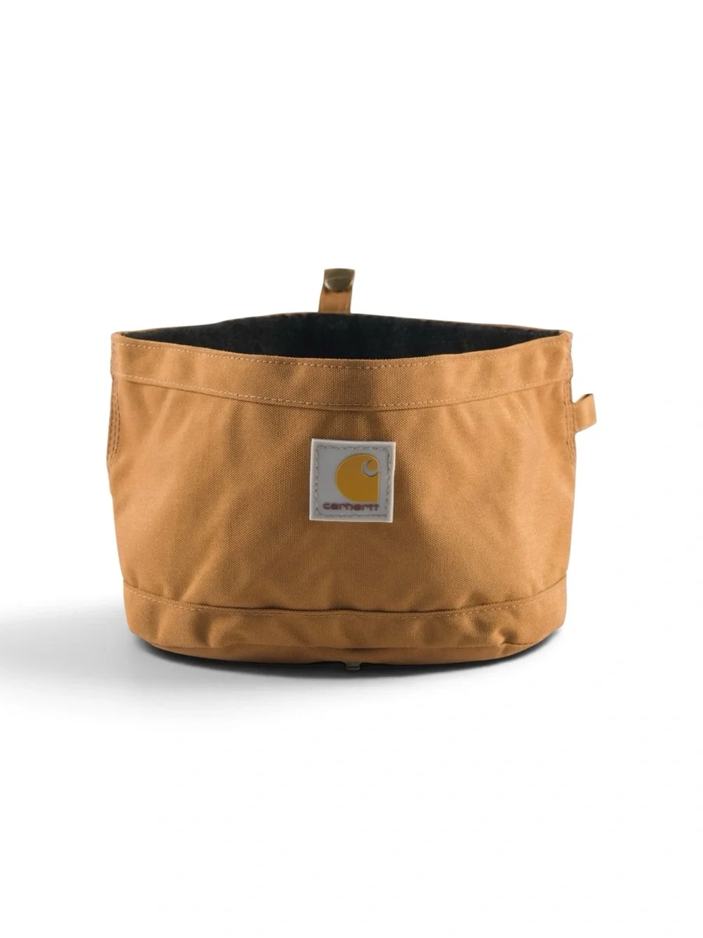 Carhartt Nylon Duck Travel Dog Bowl in classic Carhartt Brown